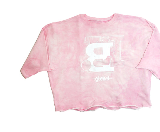 Evolved 3/4 Sweatshirt - BABY PINK