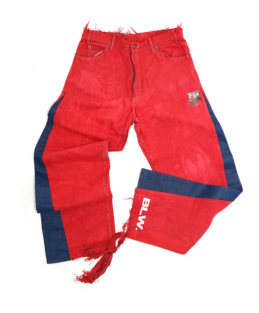 BLW. "Rodeo" Denim - RED 34W